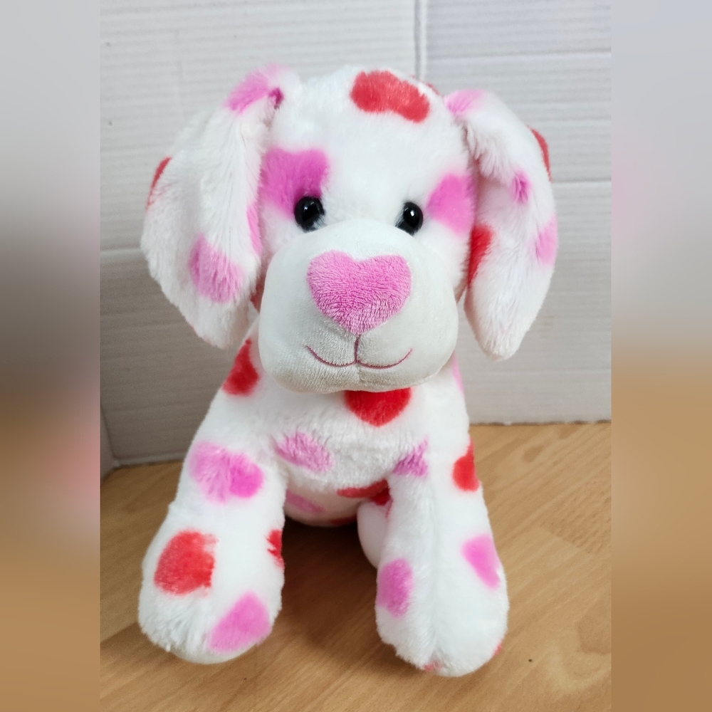 Build A Bear Workshop 25th Anniversary  Hearts Fur U Pup Stuffed Animal Plush